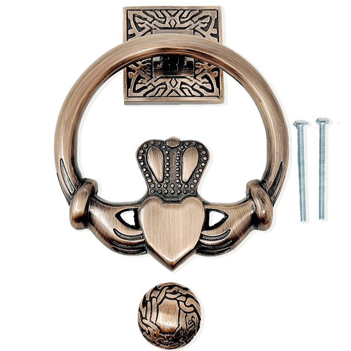 Irish Claddagh Brass Door