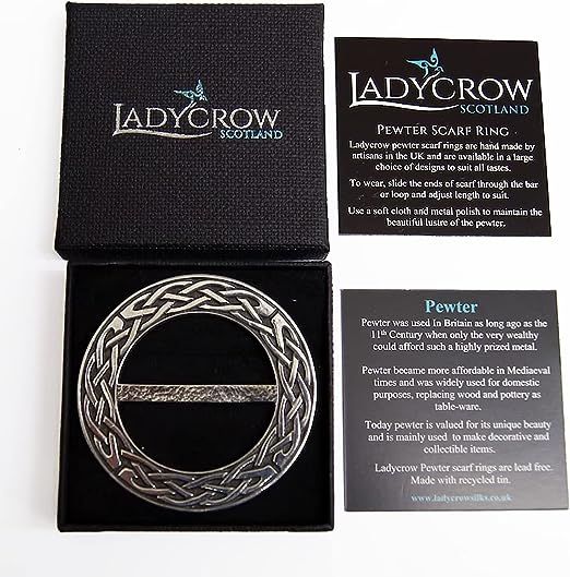 Ladycrow Celtic Pewter Scarf