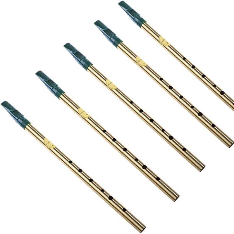 Set of 5 Traditional Irish Whistles Key "D"