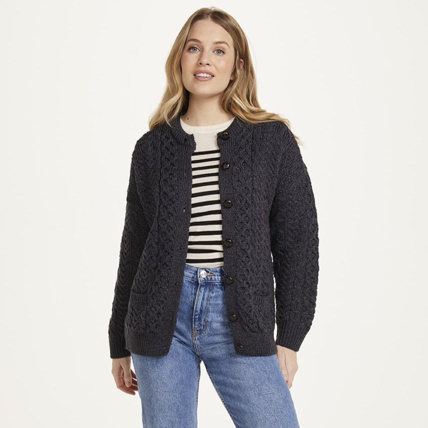 Ladies Traditional Aran Lumber Jacket