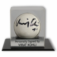 Ball signed by Virat Kohli