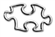 Sterling Silver Puzzle Piece Link