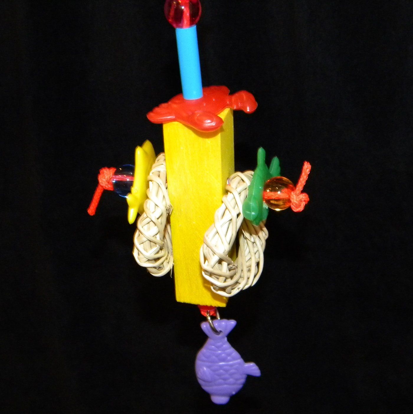 Great Bird Toy for Parakeets Freshman Deep Sea Fisherman by FunTime Birdy