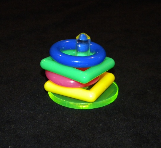 Ring Toss Bird Trick Training Toy for Amazons/African Greys