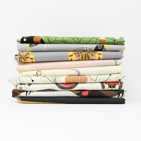 Charley Harper for Birch Organic Fabrics, Backyard, Quail Safe