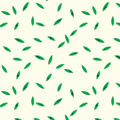 Charley Harper for Birch Organic Fabrics, Western Birds, Green Leaves