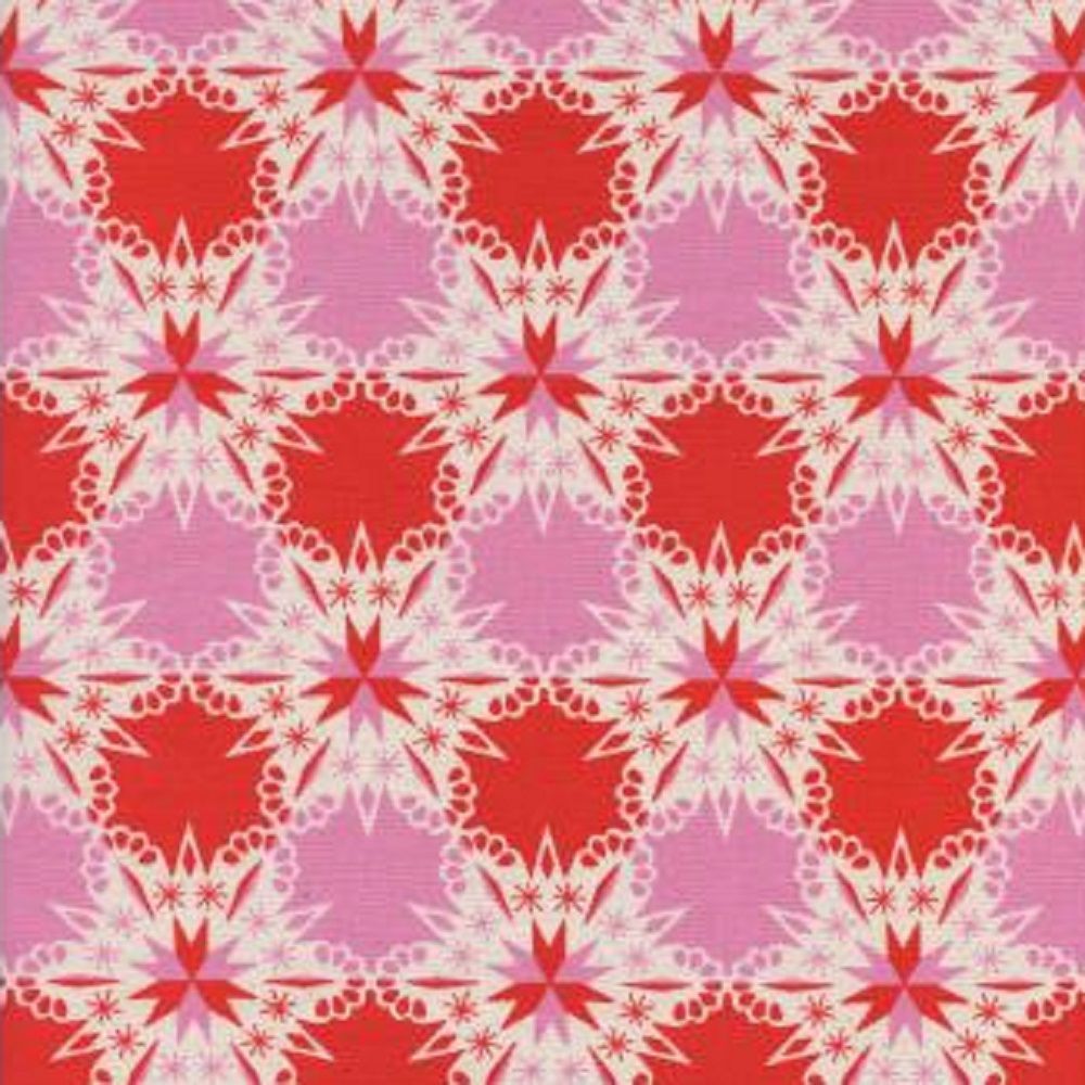 Cotton + Steel Collaborative, Noel, Kaleidescope Red