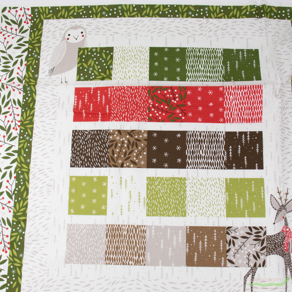 Gingiber for Moda, Merriment, Advent Calendar Multi (26" Panel)