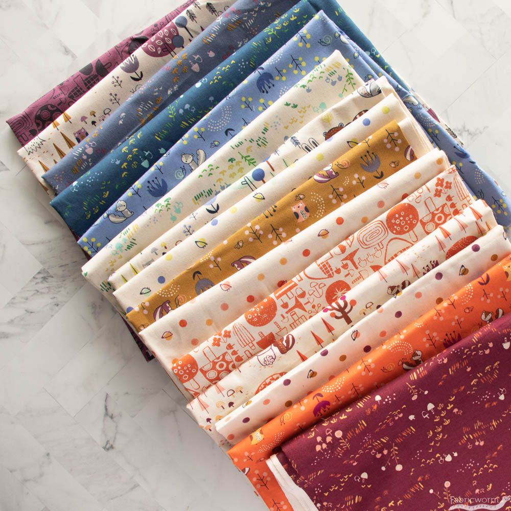 Hitomi Osumi for Cotton + Steel, Omatsuri Nakama, Kotorichan Plum