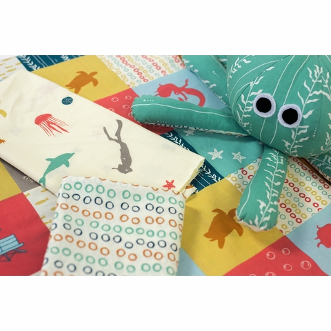 Jay-Cyn Designs for Birch Organic Fabrics, Beyond the Sea, KNIT, Bubble Rings Boy