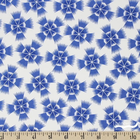 Linzee McCray for Moda, Feed Sacks: True Blue, Starburst Cornflower