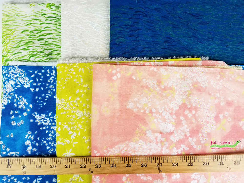 Nani Iro, Meadow DOUBLE GAUZE, Vivid Pastures White