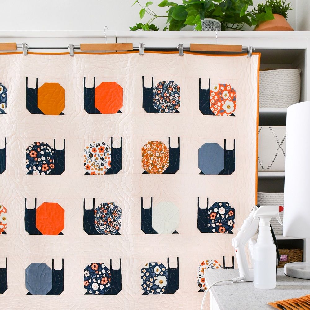 Pen + Paper, Sewing Patterns, Garden Snails Quilt