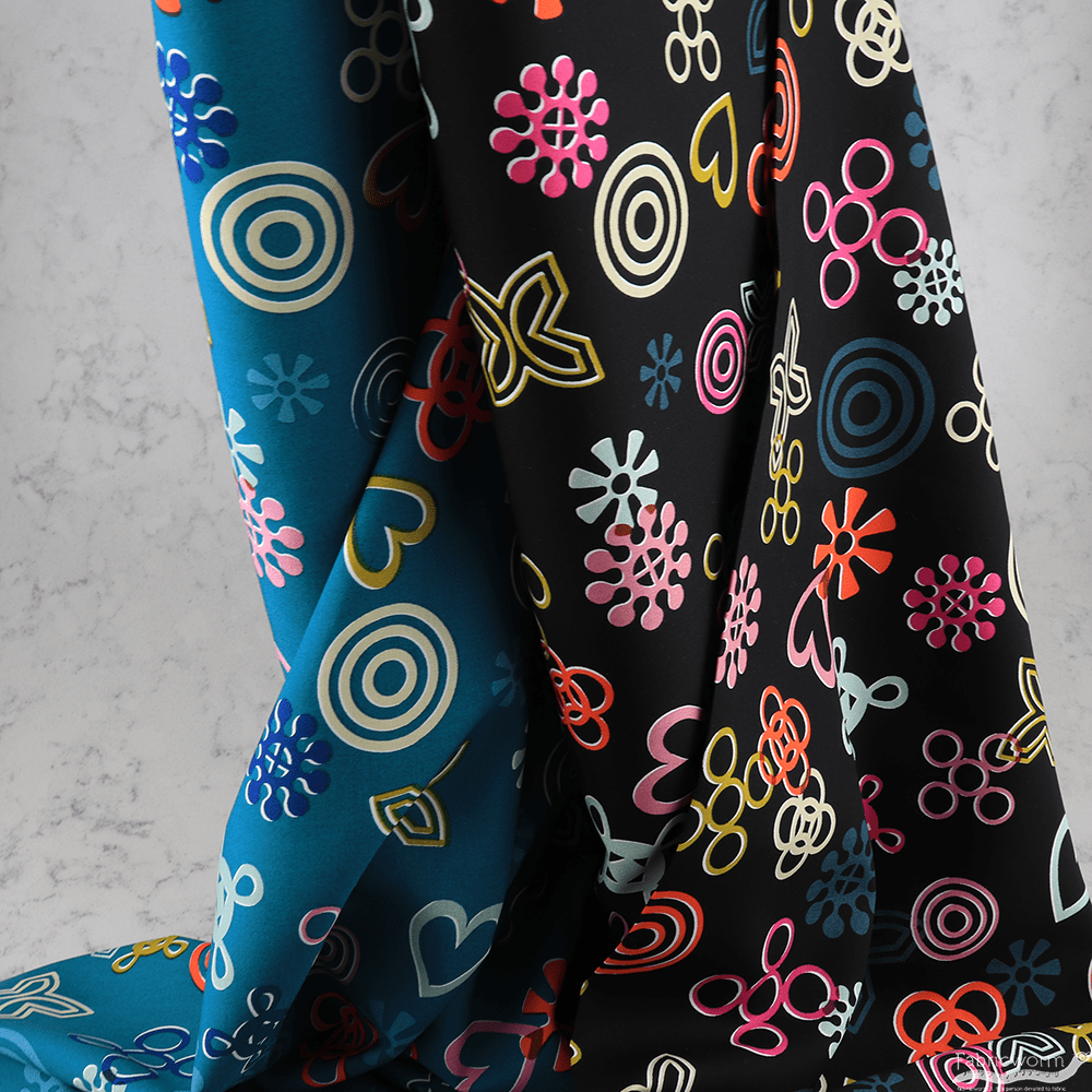 Rashida ColemanHale for Cotton and Steel, Akoma, RAYON, Symbolic Teal