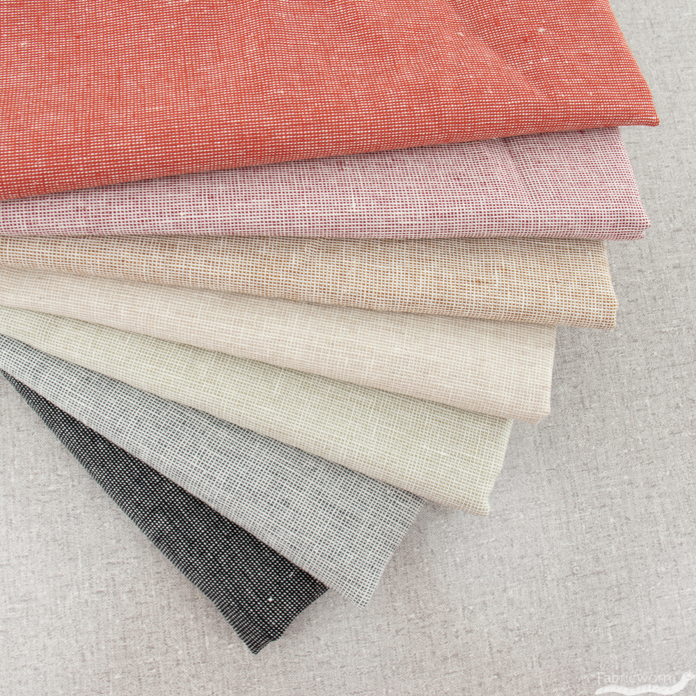 Robert Kaufman, Essex Yarn Dyed Homespun, Flame