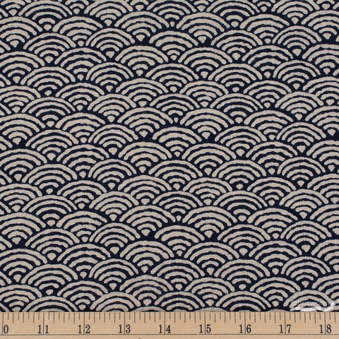 Sevenberry for Robert Kaufman, Nara Homespun, Hills Indigo