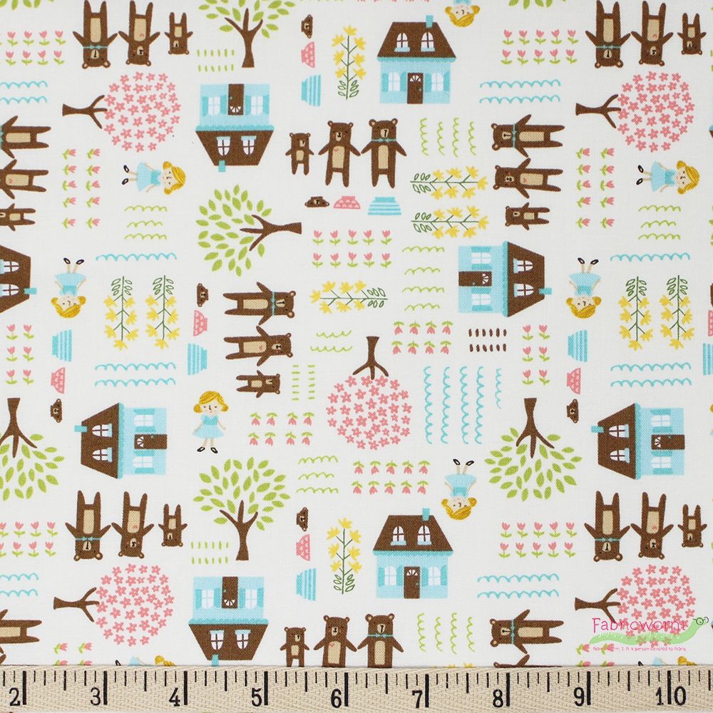 Stacy Iest Hsu for Moda, Home Sweet Home, Goldie and the 3 Bears Cream