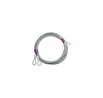 Garage Door Torsion Cables – 1/8" Pair For 8-Foot Tall Doors (Galvanized Steel, Quick Replacement)