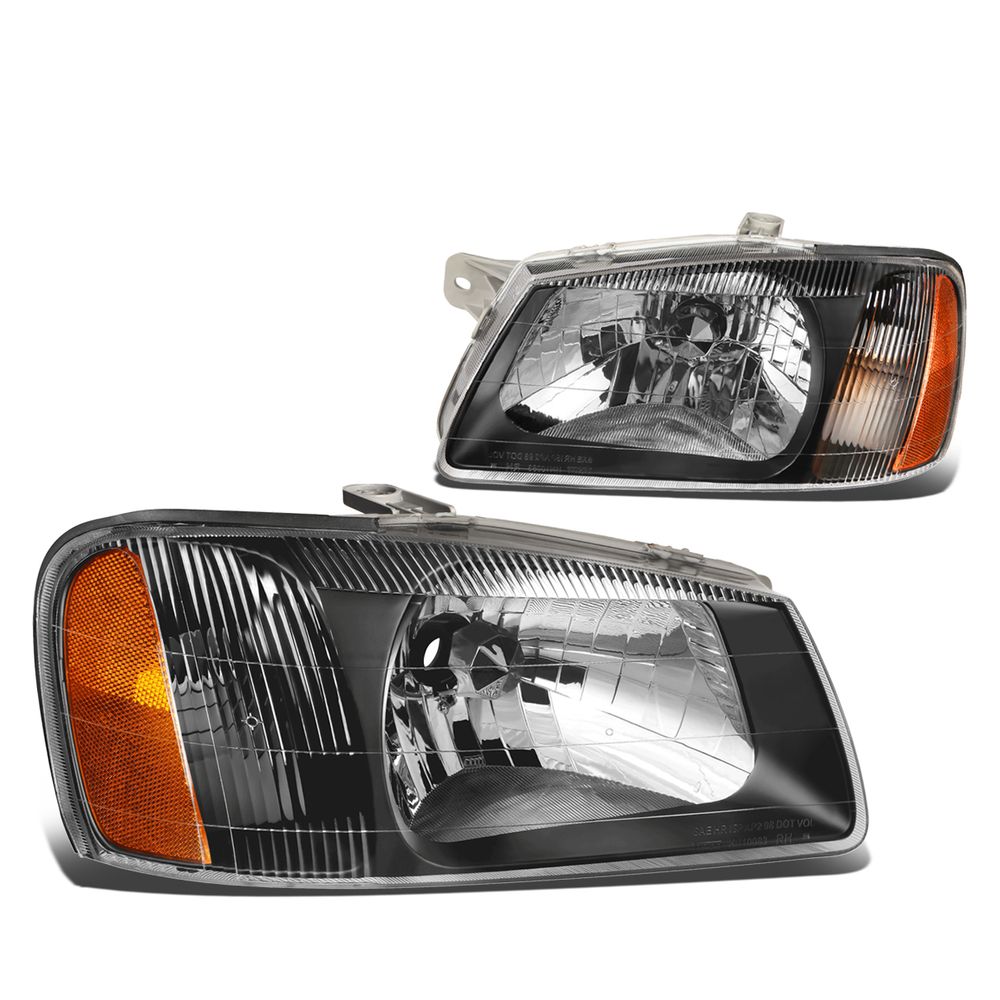 0002 Hyundai Accent Headlight Assembly (Driver & Passenger Side