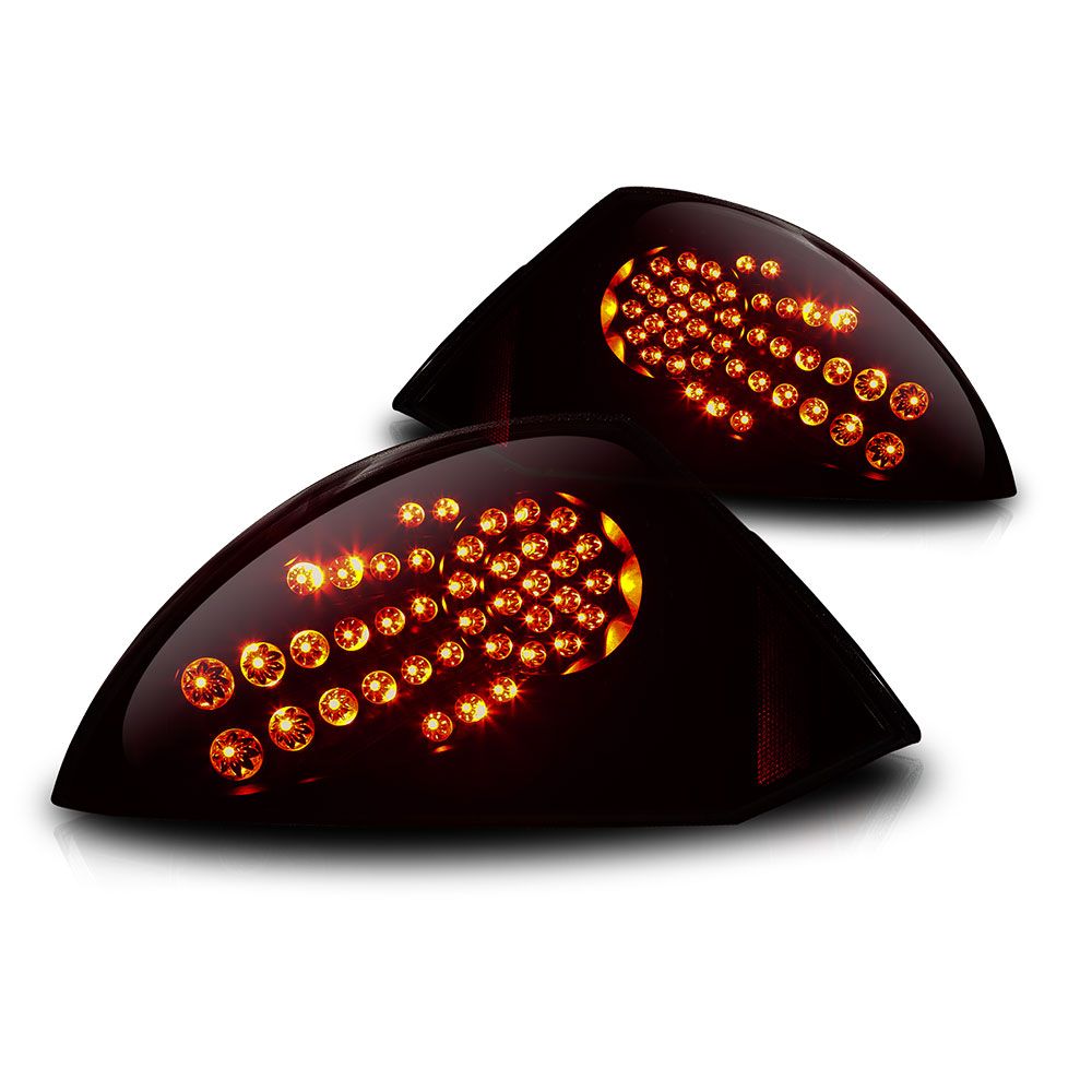 0002 Mitsubishi Eclipse Euro Style LED Tail Lights Black / Smoked