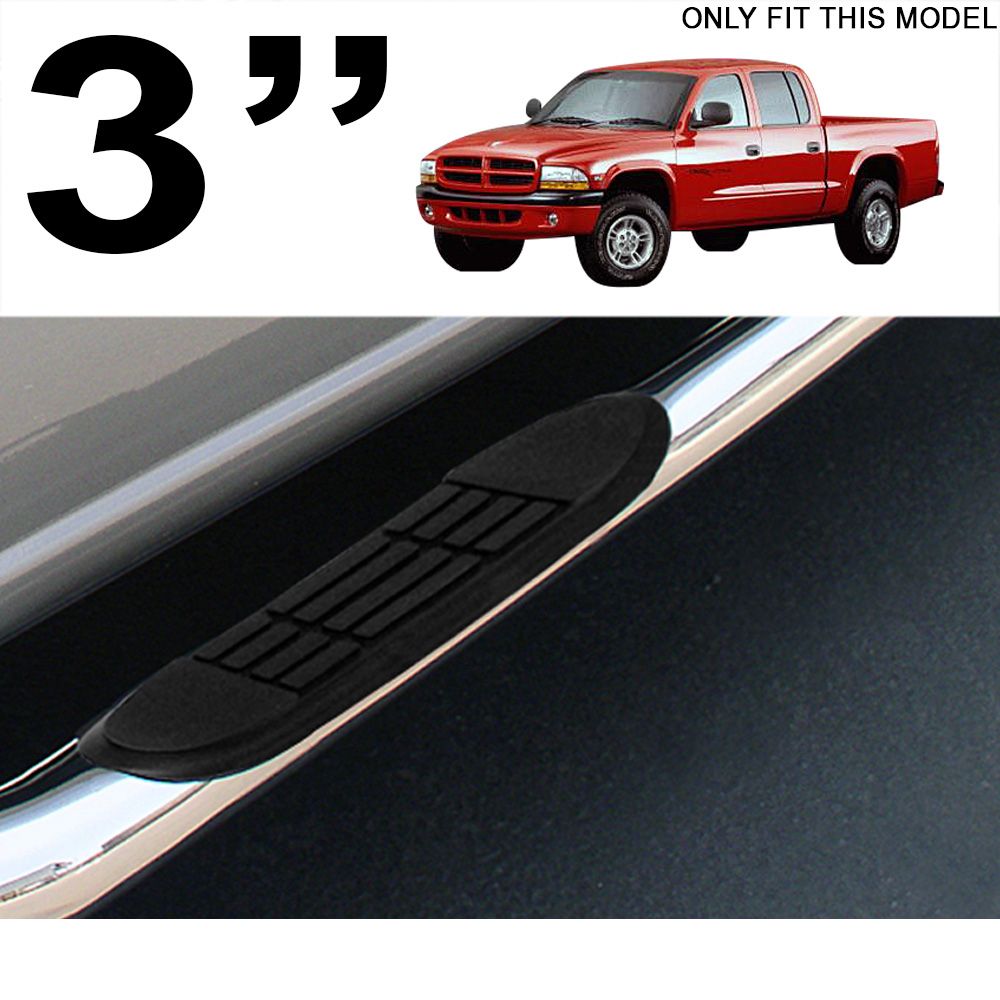 0004 Dodge Dakota Quad/Crew 3" Side Step Nerf Bars HD Stainless