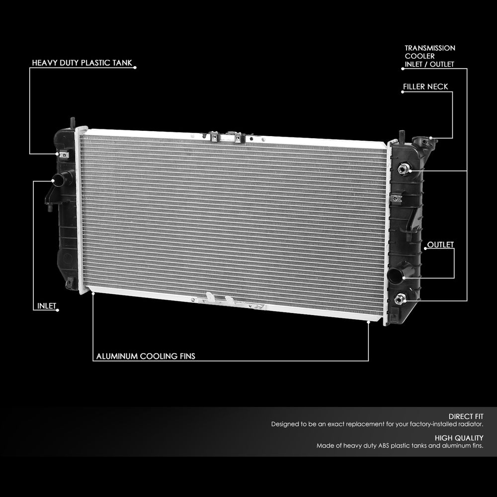 0005 Buick Lesabre Bonneville 3.8L AT OE Style Aluminum Radiator DPI