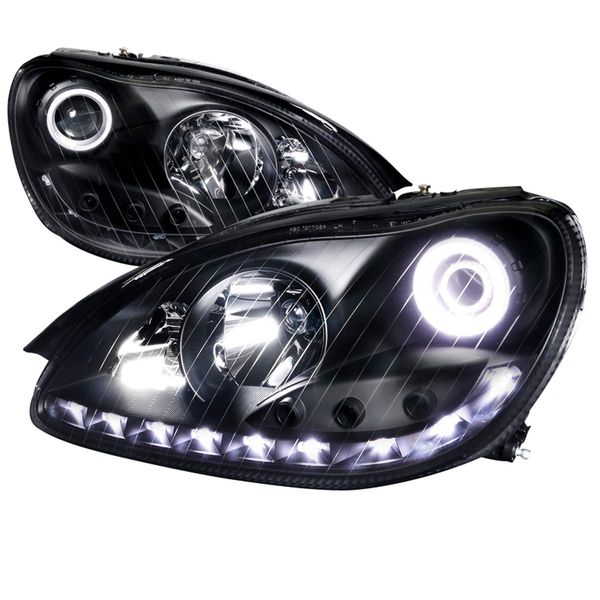 0005 Mercedes W220 SClass Angel Eye Halo DRL LED Projector Headlights