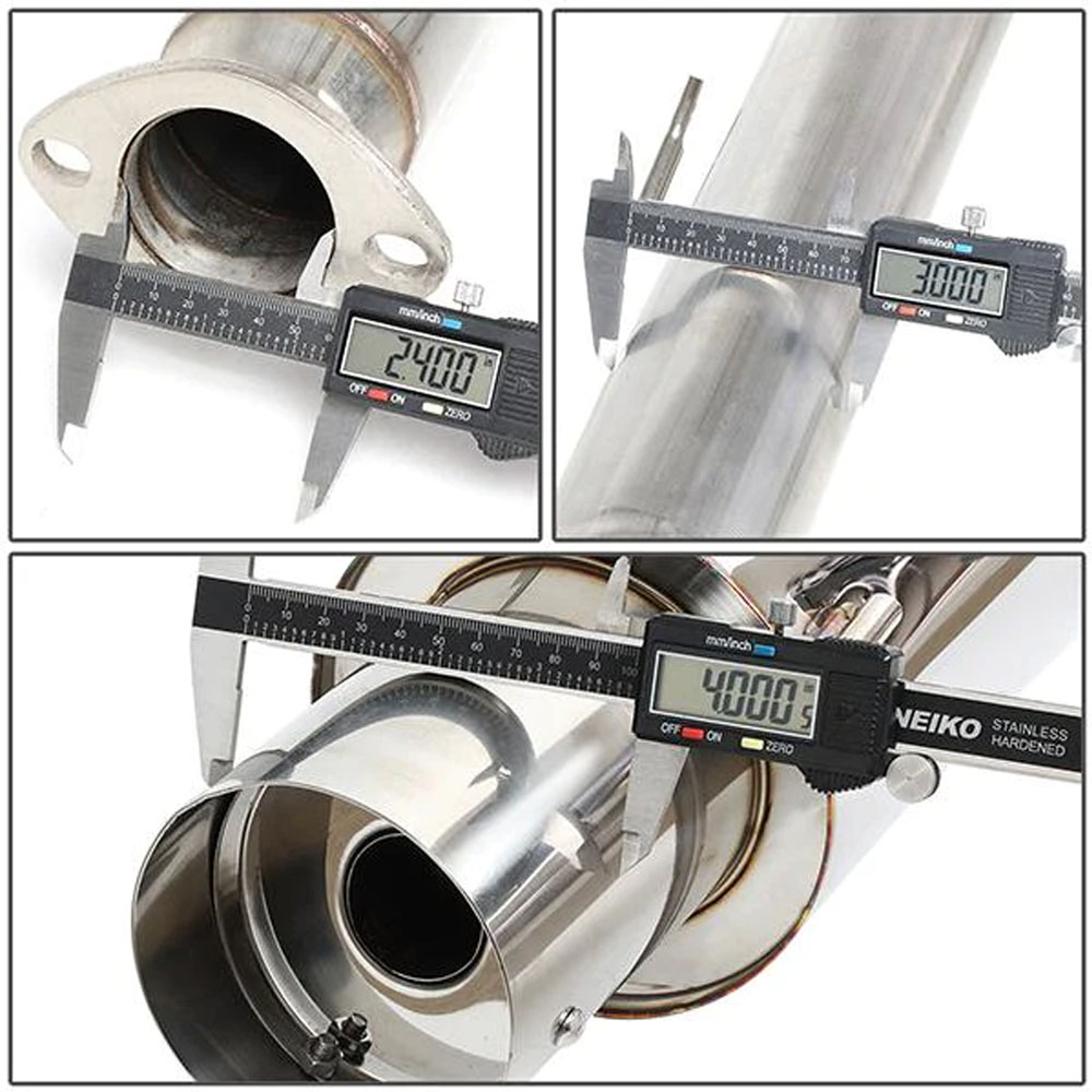 0005 Mitsubishi Eclipse 3G Gt/Gts V6 4" Muffler Tip Stainless Catback