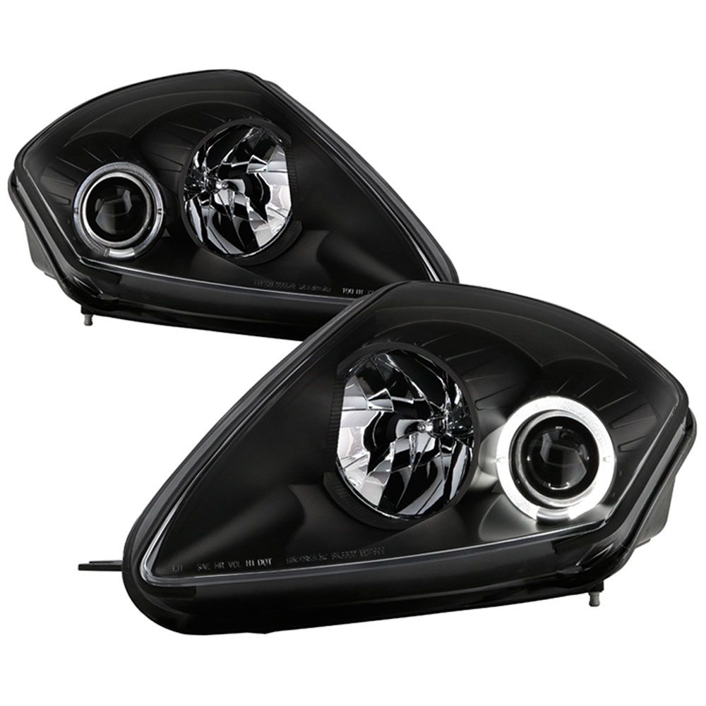 0005 Mitsubishi Eclipse Angel Eye Halo Projector Headlights Black