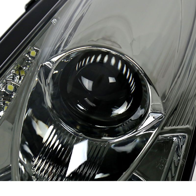 HID Xenon + 00-05 Toyota Celica LED DRL Projector Headlights - Smoke