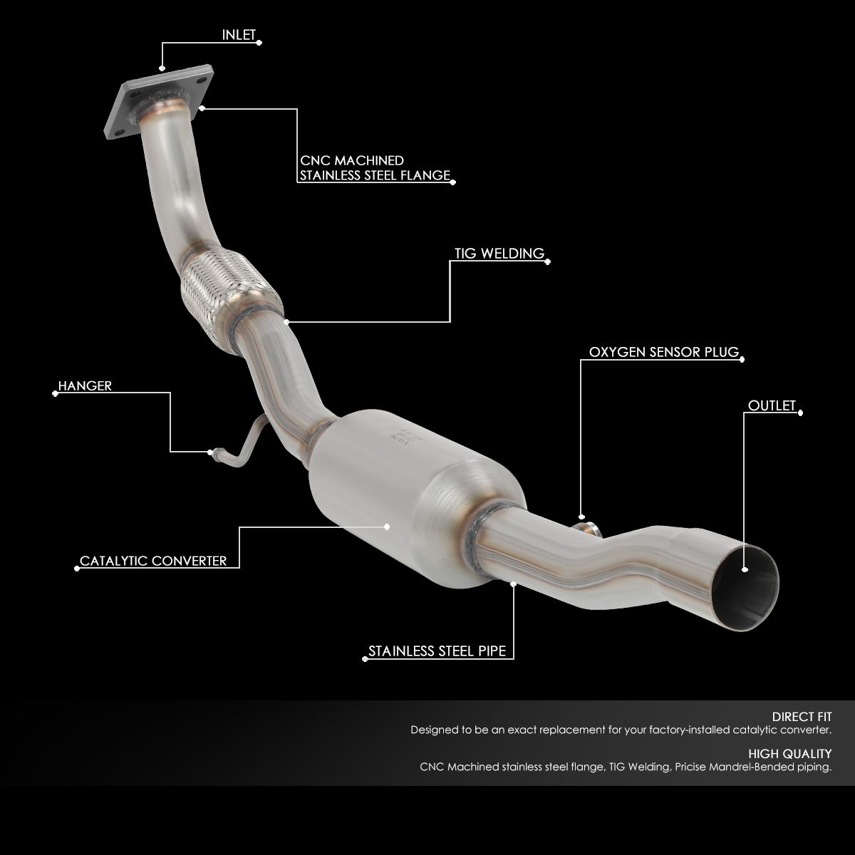 0106 Volkswagen Golf Volkswagen Jetta Beetle 2.0L Engine Catalytic