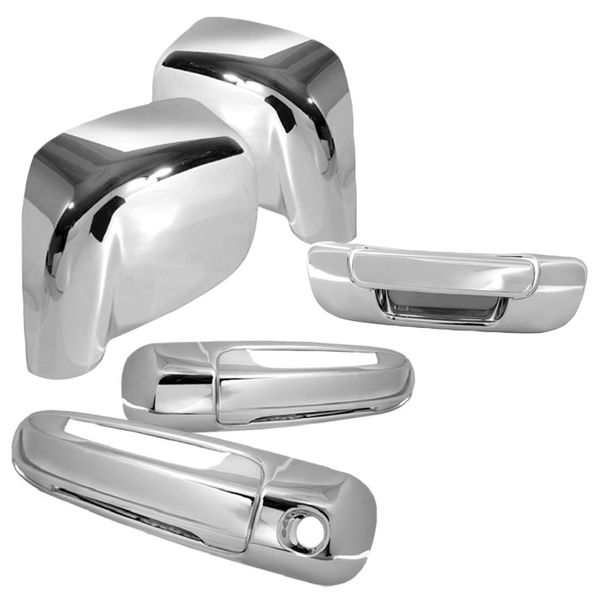 0206 Dodge Ram 2Door Chrome Door Handle + Mirror Cover + Tail Gate Cover S