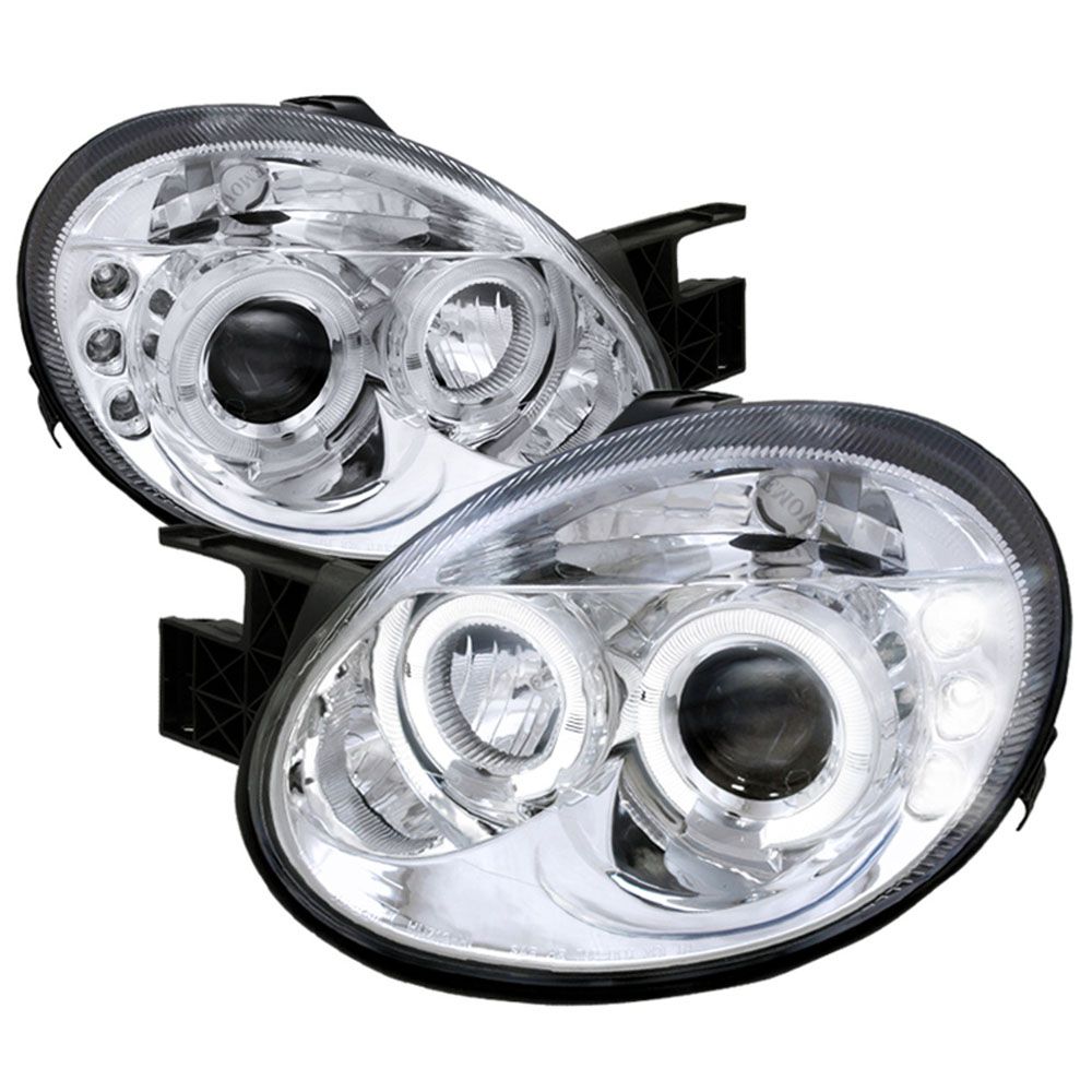 0305 Dodge Neon / SRT4 Angel Eye Halo / LED DRL Projector Headlights Chr