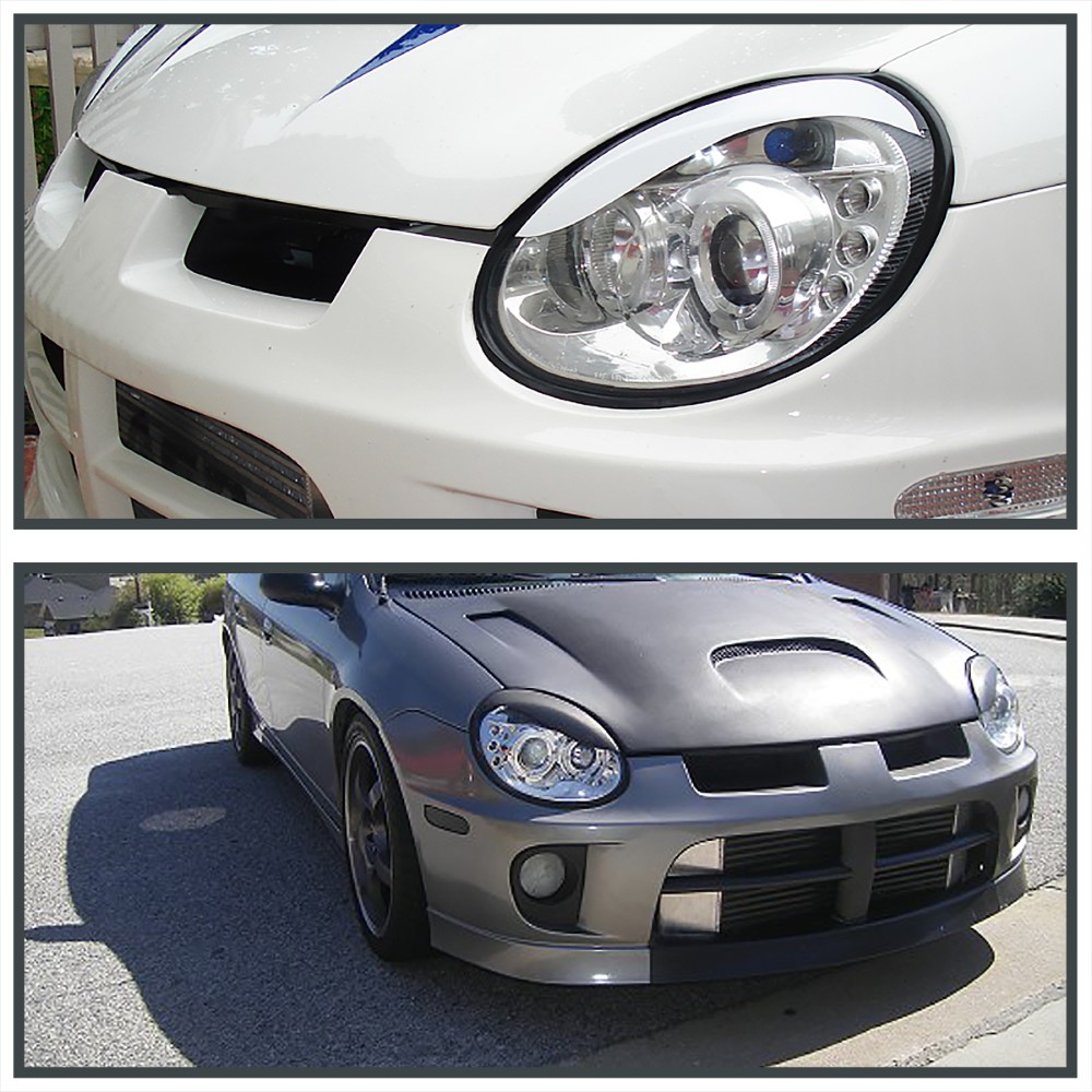 0305 Dodge Neon / SRT4 Angel Eye Halo / LED DRL Projector Headlights Chr