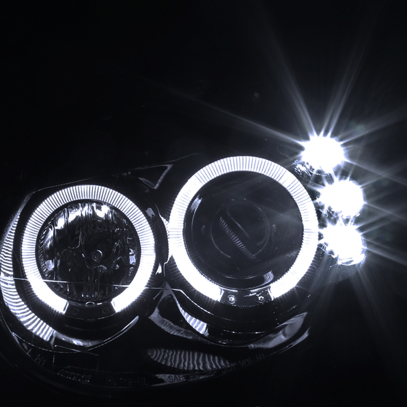 0305 Dodge Neon / SRT4 Angel Eye Halo / LED DRL Projector Headlights Glo