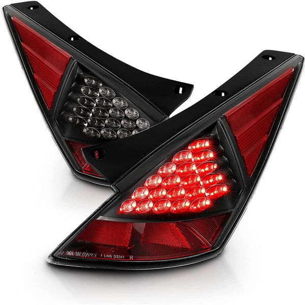CG 20032005 Nissan 350Z JDM Style LED Tail Lights Black [03N303TLEDJM]