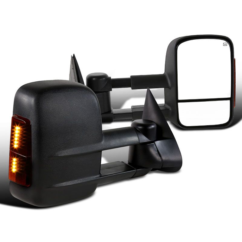 Pair Left Right White Mirror Glass W/ Back Non-heated For Chevrolet For GMC - Foto 3