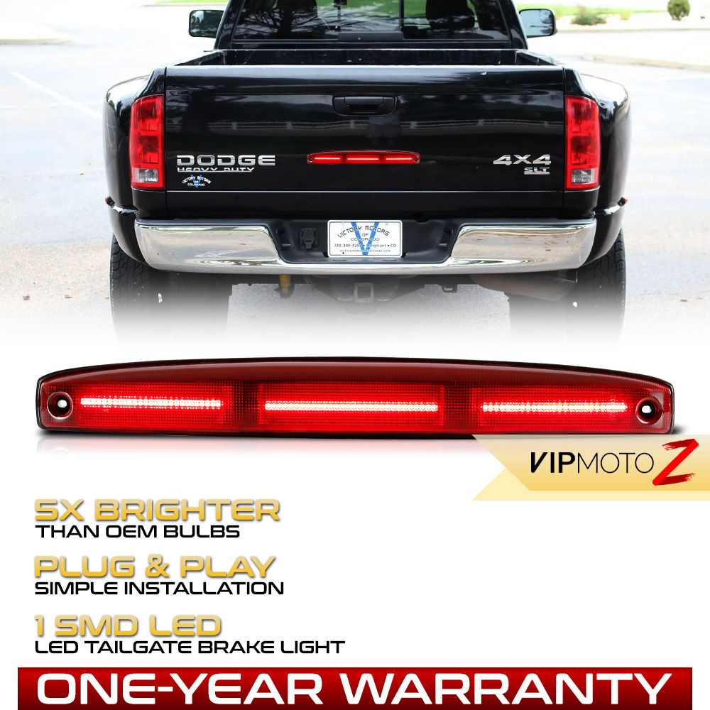 0306 Dodge Ram 2500 3500 Dually LED Center Tailgate Brake Lights Red