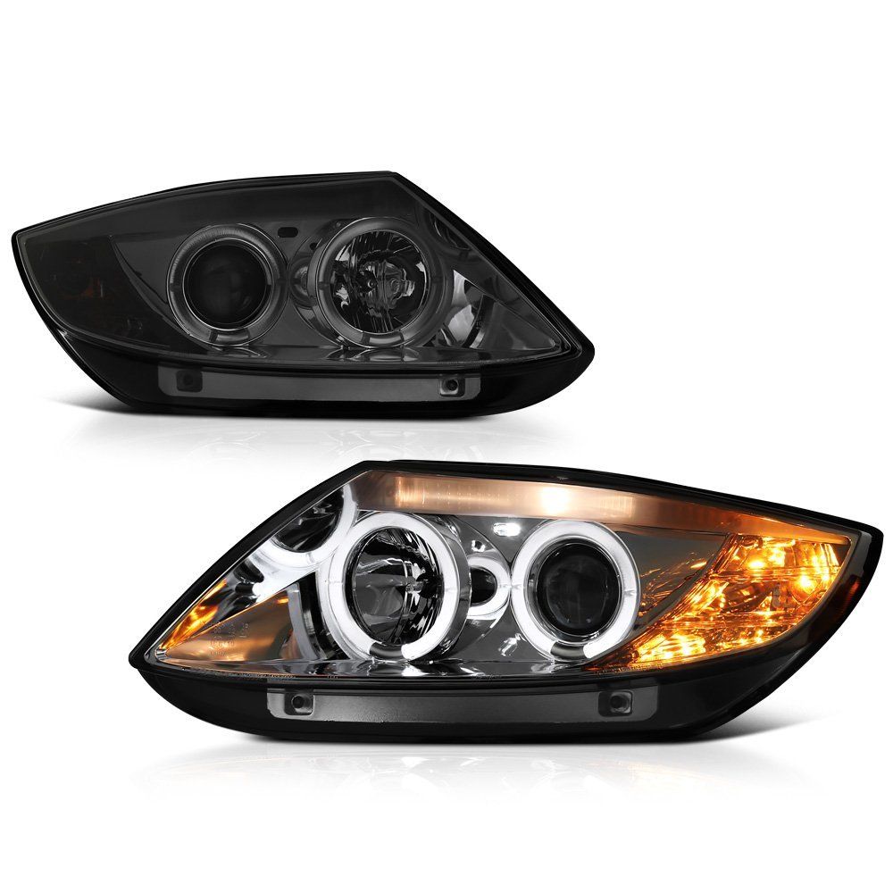 Spyder 0308 BMW Z4 E85 Angel Eye Halo Projector Headlights Smoked