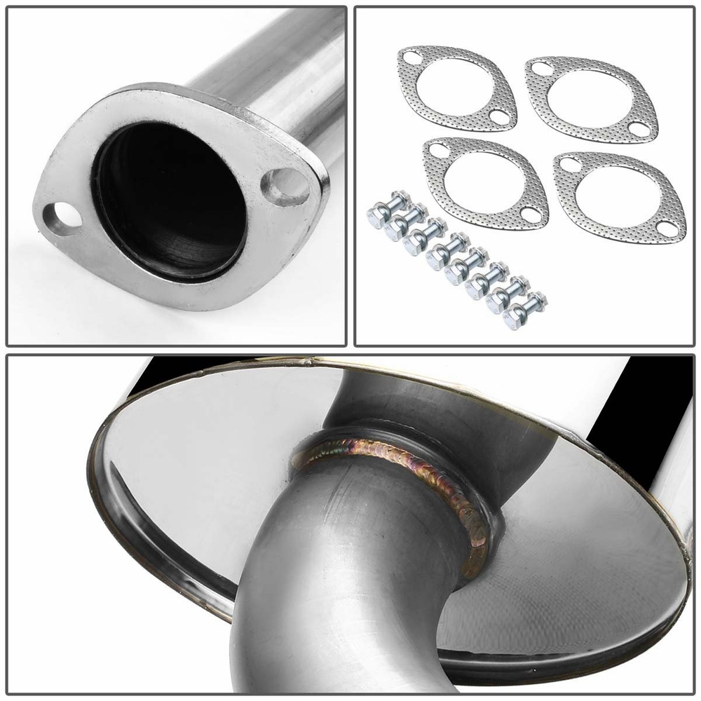 0408 Nissan Maxima DualExit S/S Catback Exhaust Rolled Tip