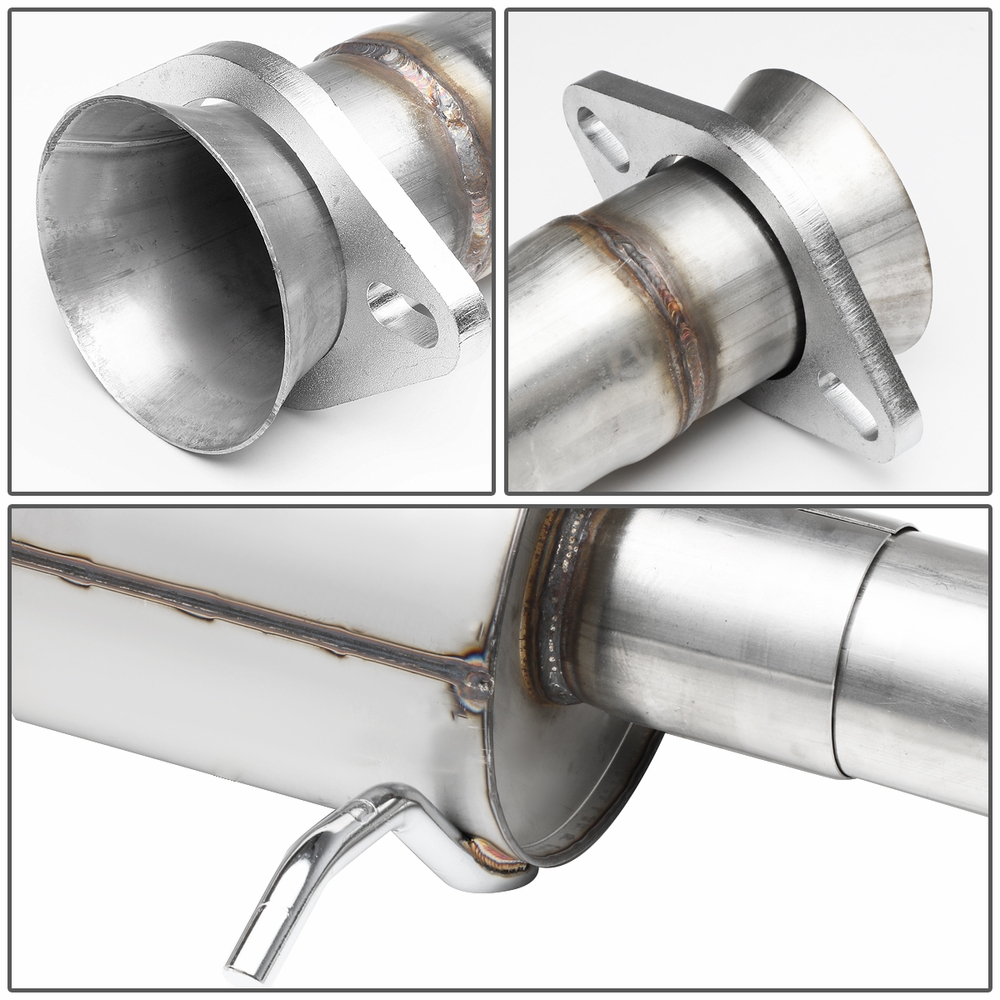 0412 Chevy Colorado 2.5'' Stainless Steel Louvered Core Muffler