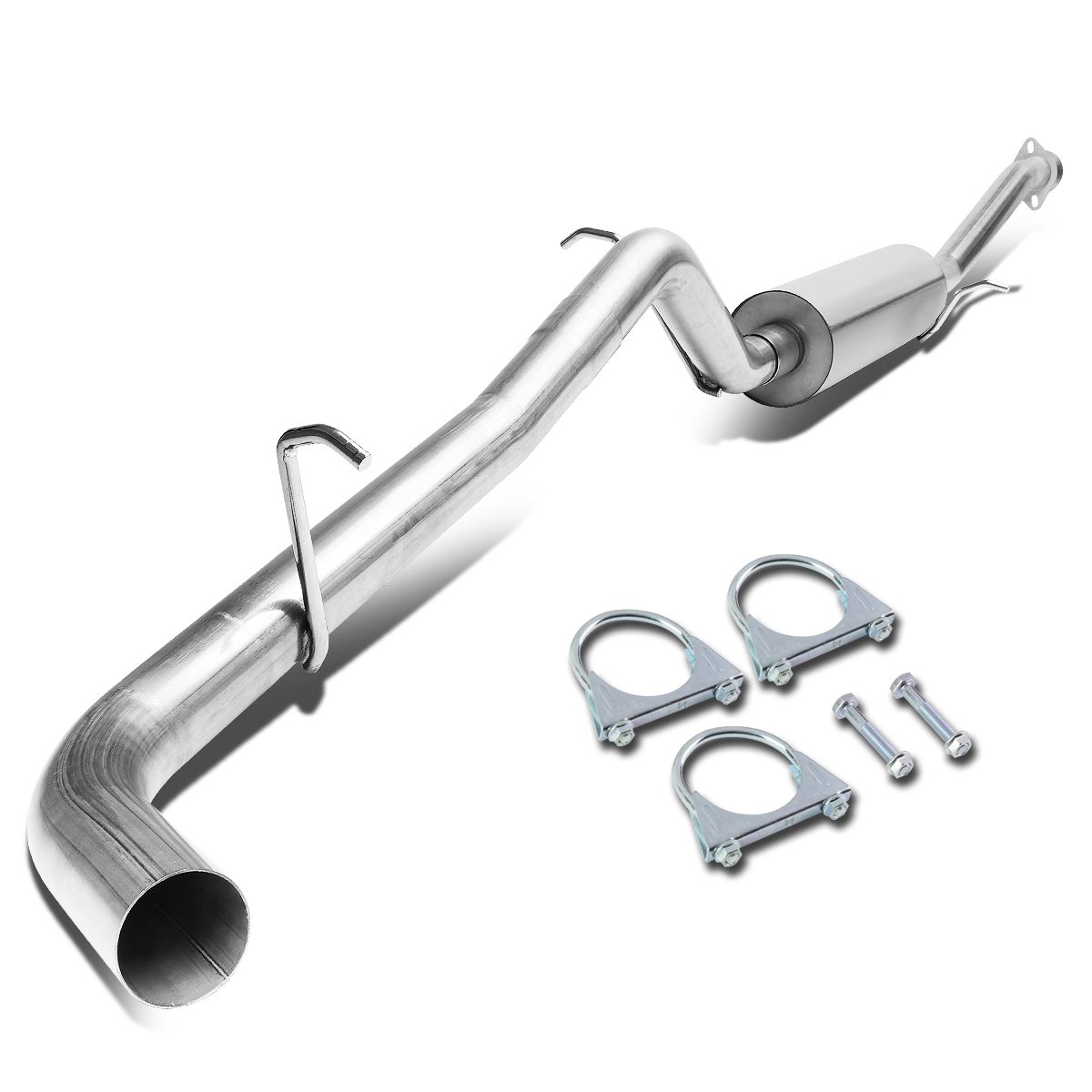 0412 Chevy Colorado 2.5'' Stainless Steel Louvered Core Muffler