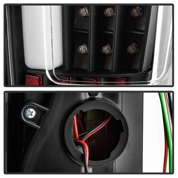 Spyder 0412 Chevy Colorado 3D LED Tail Lights Black Clear ALTON