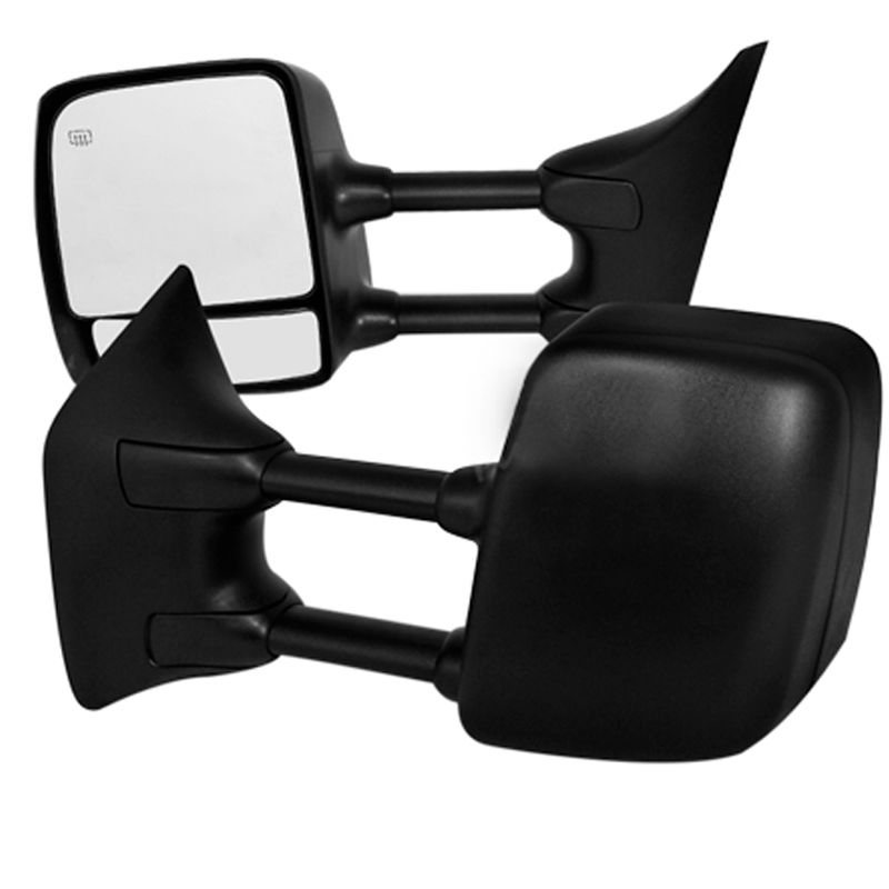 Factory Style Tow Mirrors 0412 Nissan Titan / Armada Powder Adjust + Heated Towing Side