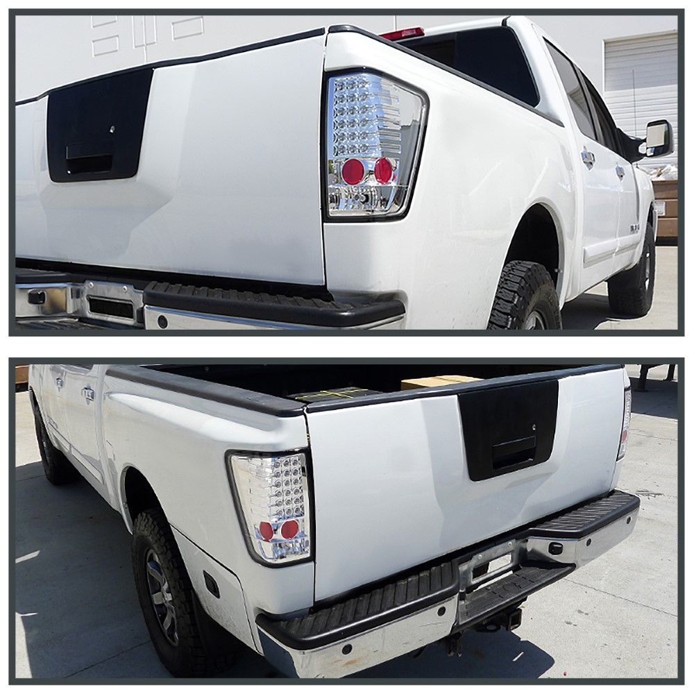 20042014 Nissan Titan Performance LED Tail Lights Chrome