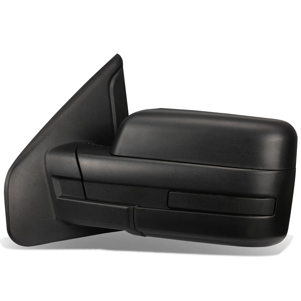 Factory Style Tow Mirrors 0414 Ford F150 Black Amber Signal + Manual Extendable Side Towing