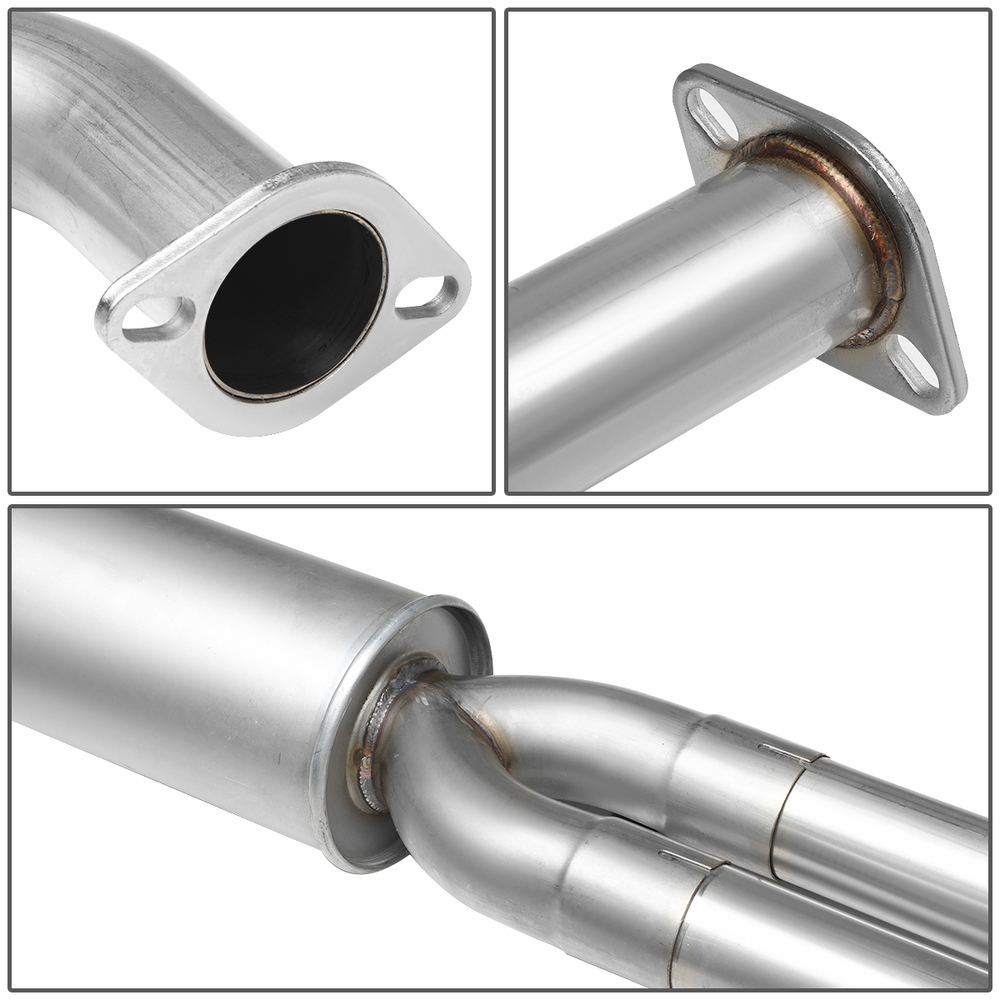 0415 Nissan Titan 1st Gen 3" OD Outlet Louvered Core Muffler Catback