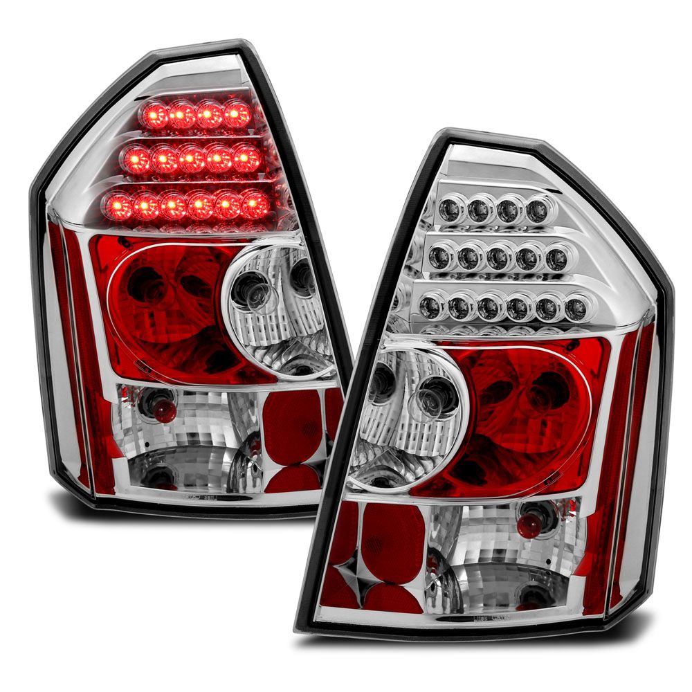 0507 Chrysler 300 Euro Style LED Tail Lights Chrome