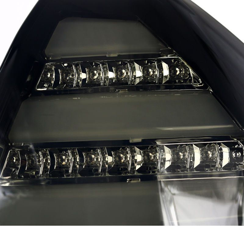 SpecD 20052007 Chrysler 300C Full LED Tube Tail Lights Jet Black/Smoked