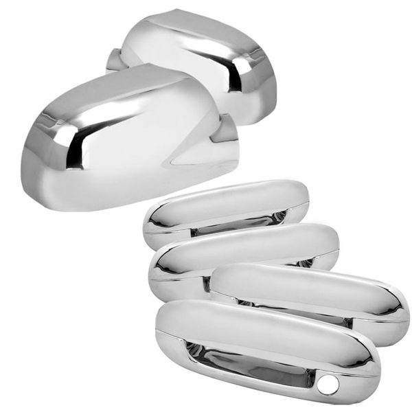 0509 Chevy TrailBlazer Chrome Door Handles & Mirror Covers Set